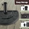 Pure Garden 20lbs Half-Round Umbrella Base, Black 50-146 - alternate 7
