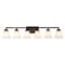 Jonathan Y Staunton 39.5" 6-Light Farmhouse Cottage Metal LED Vanity Light w/Frosted Glass Shades, Oil Rubbed Br JYL7623A - alternate 10