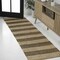 Jonathan Y Jayden Rustic Farmhouse Woven Jute Stripe Natural/Brown 2 ft. x 8 ft. Runner Rug NRF202A-28 - alternate 1