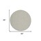 Homeroots 8' Gray Round Power Loom Area Rug 522546 - alternate 6