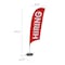 Showdown Displays 10.5 ft  Value Razor Sail Sign Kit Single-Sided with Cross Base - Hiring Red 908111-004 - alternate 5