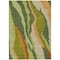 Homeroots 5' X 8' Green Beige And Copper Abstract Washable Indoor Outdoor Area Rug 600967 - alternate 7