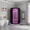 Saunaspa Round Infrared Sauna, Canadian Hemlock Wood, Red Light Heater, Glass Door MNSC0025-0SBK - alternate 8