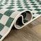 World Rug Gallery Contemporary Checkered Weather Resistant Reversible Indoor/Outdoor Rug 5 ft x 7 ft Green WR114GREEN5X7 - alternate 5