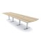 Skutchi Designs 16ft Arc Rectangle Conference Table With Power | Harmony Series | 16 Person Meeting Room Table HAR-AREC-48X192-T-K525-ESIL - alternate 1