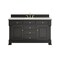 James Martin Vanities Brookfield 60 in. Single Vanity, Black Onyx w/ 3 CM Lime Delight Silestone Top 547-V60S-BKO-3LDL - alternate 1