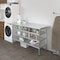 Amgood 24in D x 60in L Stainless Steel Table, Three Undershelves AMG WT-2460-3SH-Z - alternate 7