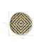 Homeroots 13in Black And Natural Round Wicker Geometric Handmade Tray With Handles 476491 - alternate 5