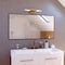 Vaxcel Fulton 2 Light Integrated LED Gold Brass Contemporary Bathroom Vanity Fixture White Shade W0488 - alternate 8