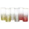 Laurie Gates California Designs Audrey Hill 6 Piece 16oz Glass Tumbler Set in Assorted Colors 138937.01 - alternate 1
