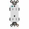 Leviton Straight Blade Receptacle, 5-15R, 15 A, 125V AC, Surface Mount, Self-Grounded MT162-HGW - alternate 1