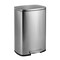 Happimess Connor Rectangular 13.2-Gallon Trash Can w/ Soft-Close Lid and FREE Mini Trash Can, Platinum Silver HPM1006A - alternate 8