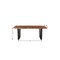 Homeroots 78" Brown And Black Solid Wood And Metal Dining Table 521824 - alternate 15
