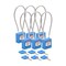 Brady Velocity 8in Compact Cable Lockout Padlocks Nylon 4in Shackle Clearance KA BL 6PK CPPL-BLU-200CB-KA6 - alternate 1