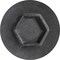 Auveco Hex Head Sems Tapping Screw M4.8-1.61 x 19mm - Black, 100PK 24172 - alternate 2