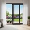 Vdomdoors Patio Exterior Metal-Plastic Sliding Doors / Patio 8177 Matte Black 64" x 80" Left active door / Te PATIO8177BLK-6480-RH - alternate 4