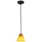Access Lighting Martini, LED Pendant, Oil Rubbed Bronze Finish, Amber Glass 28004-3R-ORB/AMB - alternate 5