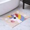 Homeroots 32" Pink And Yellow Cotton Unicorns Youthful Bath Rug 635395 - alternate 4