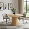 Homeroots 52" Natural Wood Pedestal Base Round Top Dining Table 721092 - alternate 5