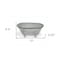 Homeroots 5" Gray Polyresin Hand Painted Decorative Tub Tabletop Sculpture 399639 - alternate 6