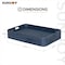 Sunjoy 36 in. x 24 in. Wicker floating pool tray, Navy F403001001 - alternate 4