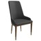 Leisuremod Viva Collection Modern Wooden Dining Chair in Dark Grey VC24DGR - alternate 1