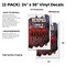 Signmission Memphis Style Bbq, Vinyl Decals Only 24 Inch x 36 Inch, Vinyl Decal, 2PK DSB-2436-2PACK-Memphis Style Bbq - alternate 2