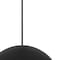 Homeroots 24" Black Aluminum Dome LED Dimmable Outdoor Pendent Hanging Light 683471 - alternate 7