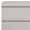 Homeroots Modern Gray Woodgrain Finish 2 Drawer Nightstand 370735 - alternate 5