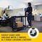 Rubbermaid Commercial Utility Cart with Deep Lipped Plastic Shelves, Plastic, 500 lb Load Capacity, 2 Shelves, 39 in L FG450088BLA - alternate 6