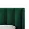 Homeroots Hunter Green Solid Wood Queen Tufted Upholstered Velvet Bed Frame 544854 - alternate 7