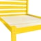 Homeroots Canary Yellow Solid Wood Twin Bed Frame 546734 - alternate 7