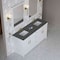 James Martin Vanities Bellshire 72" Dbl Vanity, Bright White, 3 CM Parisien Bleu Silestone Top, FreePower Wireless Charger 660-V72-BW-FPBL - alternate 6