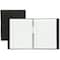 Blueline NotePro Hard Romanel Cover Notebook - Letter - 200 Sheets - Twin Wirebound - Ruled Margin - Letter A10200EBLK - alternate 2