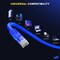 Maximm Cat6 Ethernet Cable 3ft 10Gbps 550MHz UTP, 6PK, Blue, 6PK BL6PK05 - alternate 2