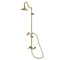 Kingston Brass Wall Mount Rain Drop Shower System with Hand Shower, Brushed Brass CCK3667PX - alternate 1