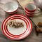 Gibson Home Sunset Stripes 12 Piece Round Fine Ceramic Dinnerware Set in Red 126915.12 - alternate 8