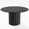 Homeroots 52" Black Solid Wood Pedestal Base Round Top Dining Table 721041 - alternate 6