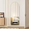 Simple Deluxe Arched Mirror Full Length, 59inx16in Body Wall Mirrors with Shatter-Proof Glass, Mirror Full Length 3A88MIROGZ1659GLD - alternate 4