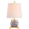 Jonathan Y Justina 16" Ceramic Mini LED Table Lamp, Blue/White JYL3014A - alternate 10
