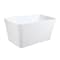 Kingston Brass 55" Acrylic Rectangular Double Ended Freestanding Tub with Drain and Integrated Seat, Glossy White VTSQ553226S - alternate 5