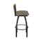 Holland Bar Stool Co Revelle 30in Swivel Bar Stool with Pewter Finish, Medium Back and Graph Cork Seat 881 - alternate 10