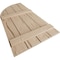 Ekena Millwork Hand Hewn 4 Board Joined Board-n-Batten w/Quarter Round Arch Top Faux Wood Shutters, 22W x 58H, PR SHUBJQ22X58HHPR - alternate 9