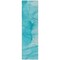 Homeroots 8' Runner Teal Abstract Washable Non Skid Indoor Outdoor Runner Rug 559776 - alternate 8