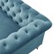 Homeroots 92" Teal Blue Velvet Chesterfield Wood Sofa 543986 - alternate 9