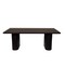 Homeroots 82" Dark Brown Wood Double Pedestal Base Dining Table 661255 - alternate 1