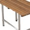 Homeroots 18" X 36" Brown Teak Rectangular Shower Bench 549356 - alternate 3