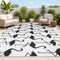 Jonathan Y Liana Casual Coastal Flamingos Two-Tone White/Black 8 ft. x 10 ft. Indoor/Outdoor Area Rug TSN401D-8 - alternate 1