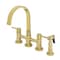 Kingston Brass Bridge Kitchen Faucet with Brass Sprayer, Polished Brass KS8262DLBS - alternate 1