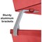 Acrimet Facility 2 Tier Letter Tray Front Load Letter Size Desktop File Organizer Plastic Clear Red 263.7 - alternate 5